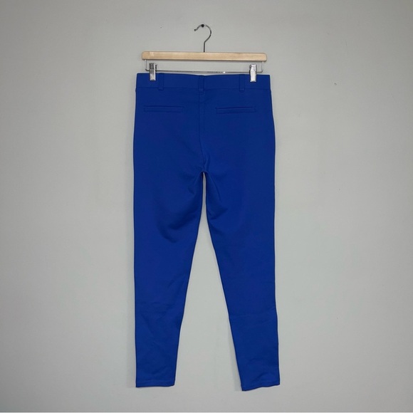 Betabrand Straight Leg Pants Women's Medium Long Royal Blue Stretch‎ Mid-rise - Picture 6 of 10